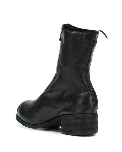 Guidi Black Zip Detail Boots
