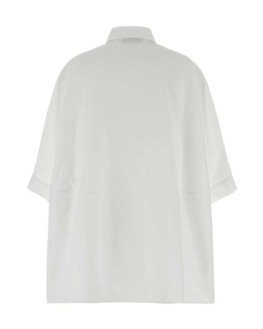 Balenciaga White Collared Shirt