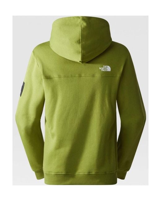 The North Face Green Logo Printed Drawstring Hoodie for men