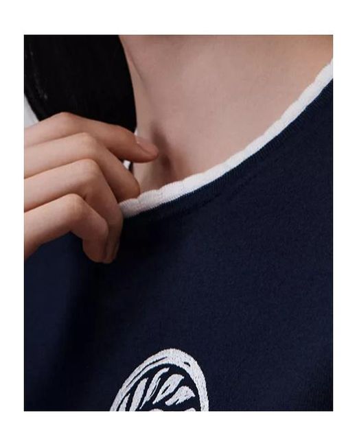 Dior Blue Qixi Short-Sleeved Sweater