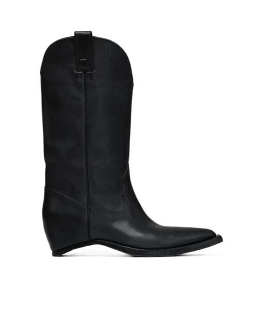 Maison Margiela Black Heel-Less Western Boots