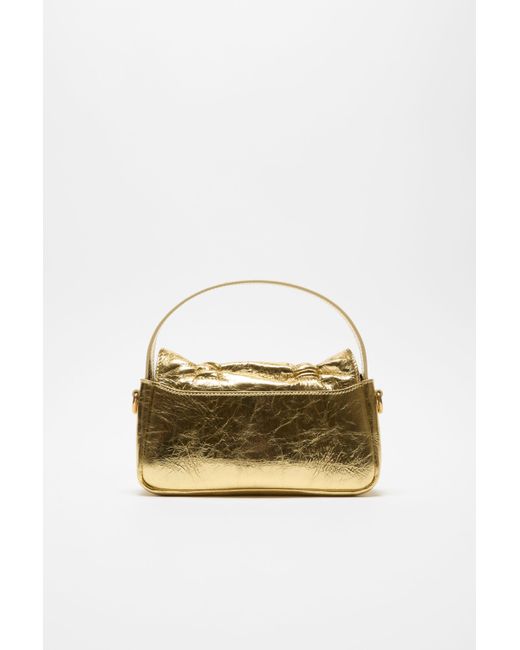 Acne Metallic Drawstring Tote Bag