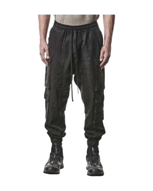 Thom Krom Black Double Breasted Work Casual Pants for men