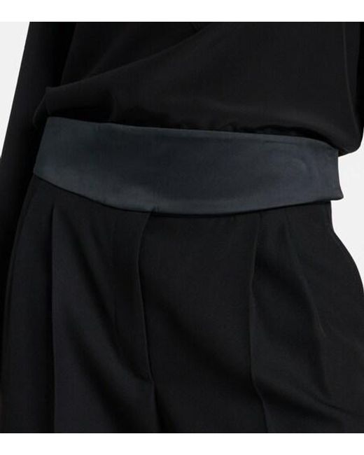 Stella McCartney Black Wool Tuxedo Pants