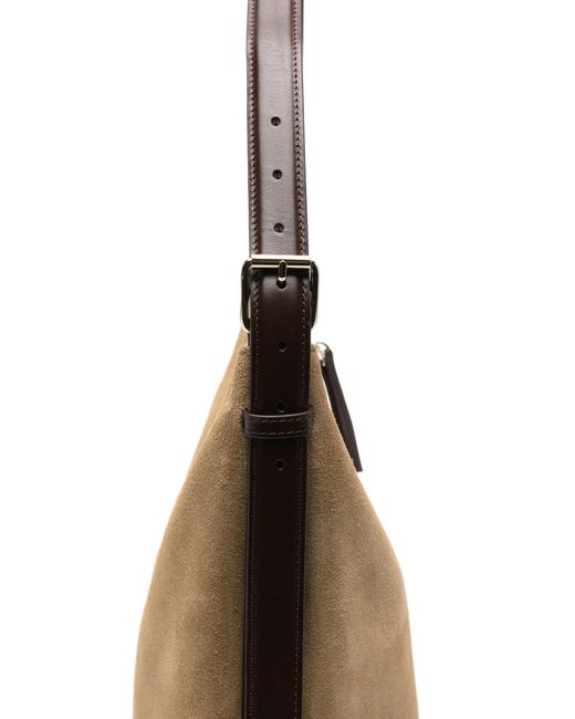 A.P.C. Natural Maxi Suede-Finish Shoulder Bag
