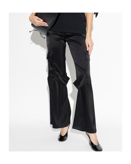 Courreges Black Belt Loop Cargo Pants