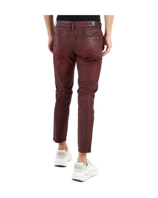DIESEL Red Slim-Fit Jeans for men
