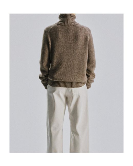 The Row Brown Turtleneck Sweater