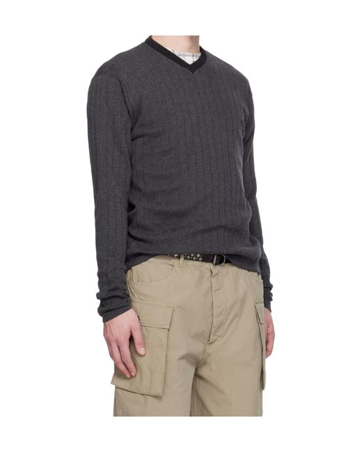 GIMAGUAS Blue V-Neck Sweater