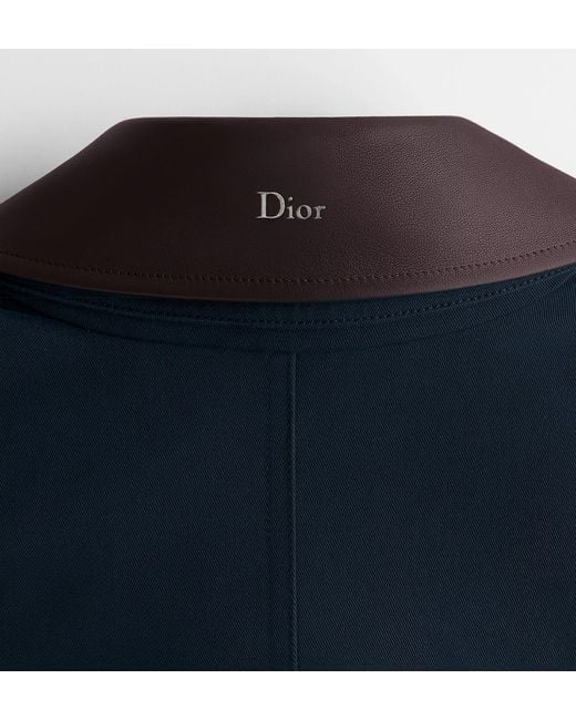 Dior Blue Coat With Embroidery for men