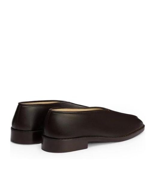 Lemaire Black Square-Toed Flats