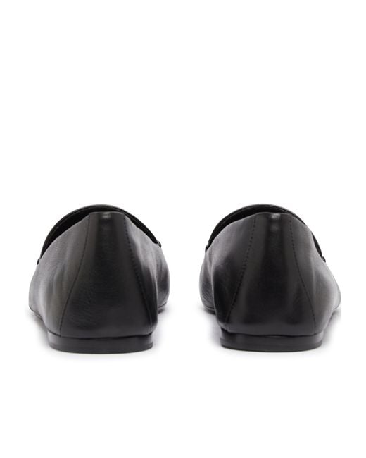 Khaite Black Round Toe Loafers