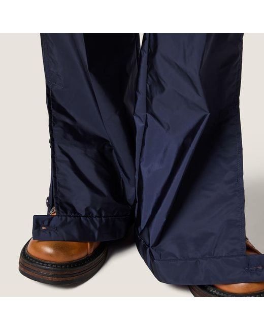 Miu Miu Blue Technical Fabric Pants