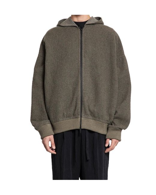 Fear Of God Gray Zip-Up Hoodie for men
