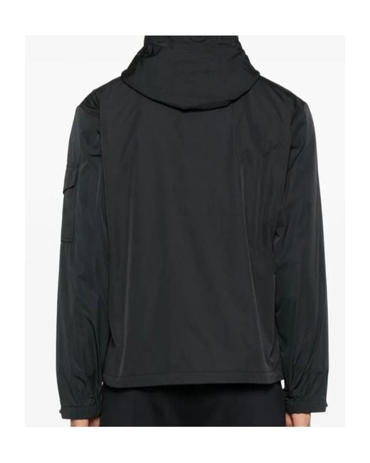 Moncler Black Sassiere Zip-Up Hooded Jacket for men