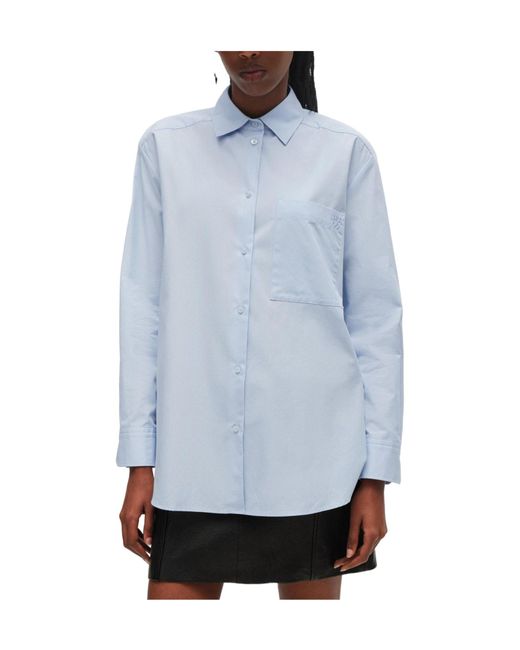 Boss Blue Pointcollar Longsleeve Shirt
