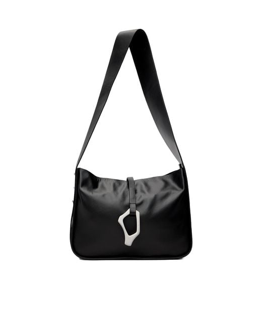 HELIOT EMIL Black Confluence Adjustable Shoulder Strap Shoulder Bag for men