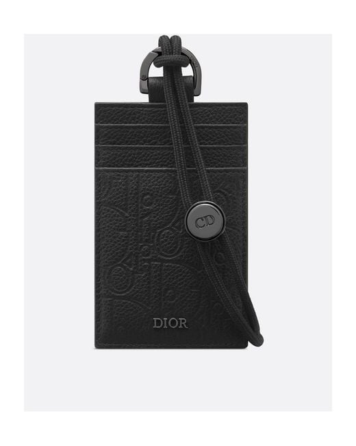 Dior Black Card Holder for men
