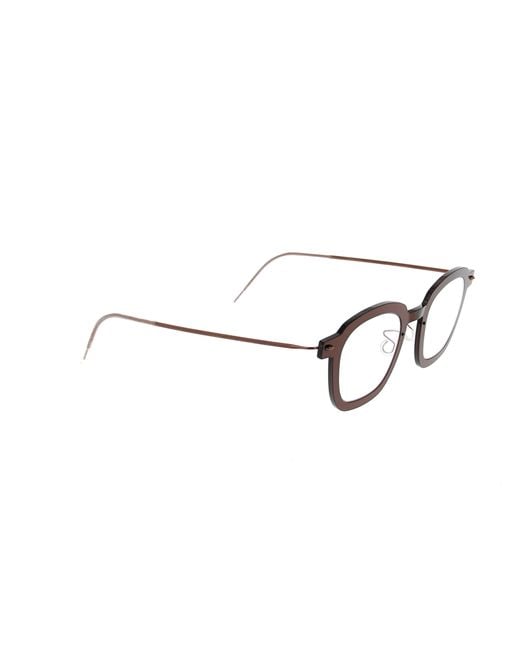 Lindberg White 6587 Square Frame Glasses