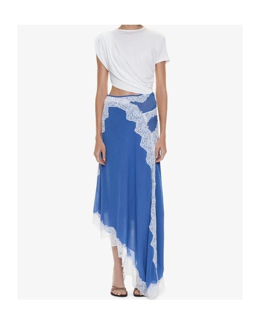 Christopher Esber Blue Asymmetrical Dress