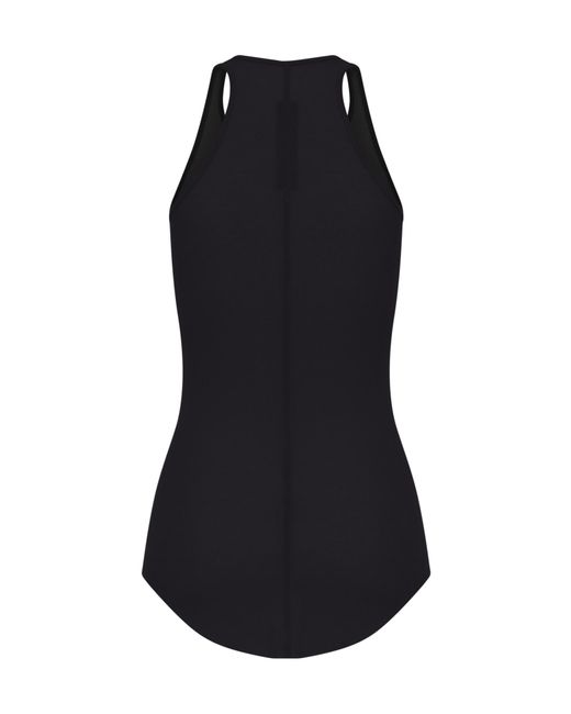 Rick Owens Black Basic Rib Tank Top