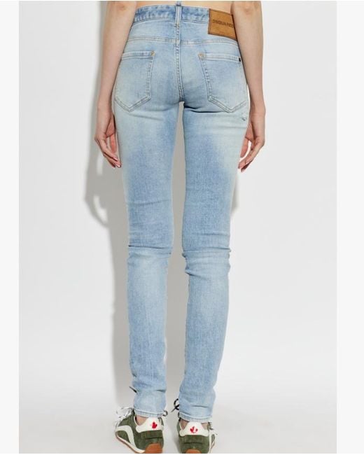 DSquared² Blue Belt Loop Jeans