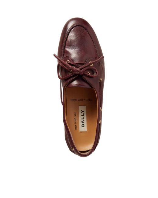Bally Brown Pathy Lace-Up Loafers