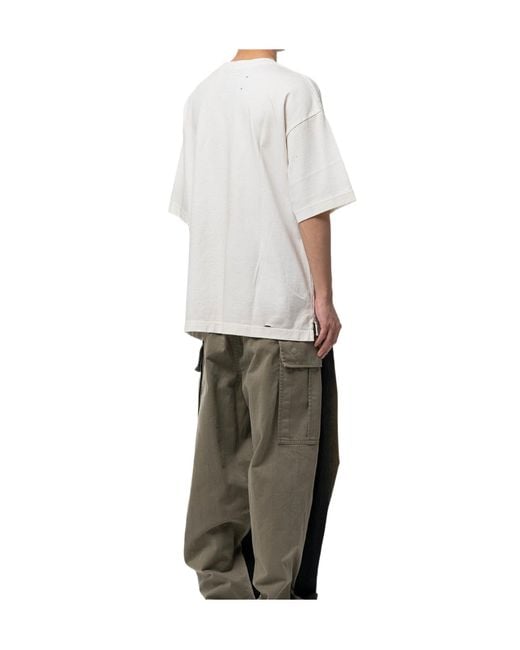 Maison Mihara Yasuhiro White Graphic Printed Crewneck T-Shirt for men
