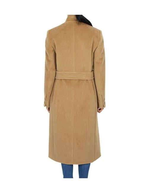 Max Mara Natural Studio Arezzo Double-Breasted Belted Coat