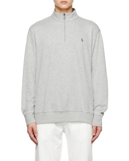 Polo Ralph Lauren Gray Embroidered Logo Sweatshirt for men