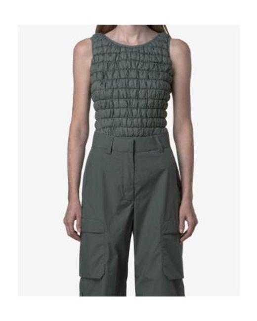 K-Way Gray Lexi Tech Warm Bodysuit