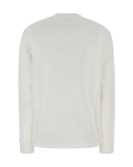 The Row White Cotton Oversize Ciles T-Shirt