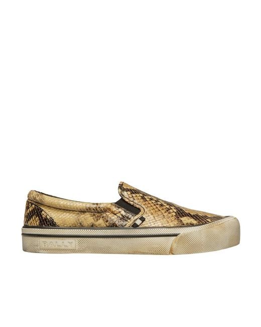 Bally Multicolor Santa Ana Python Printed Sports Shoes for men