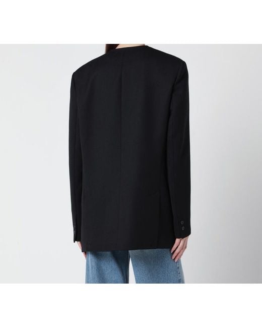 Frankie Shop Black Single-Breasted Blazer