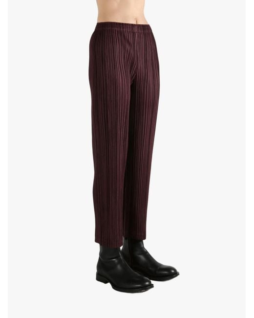 Pleats Please Issey Miyake Purple Pleats Please Issey Miyake Thicker Bottoms 1 Trousers
