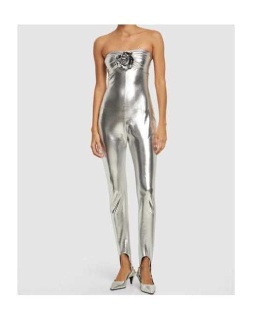 GIUSEPPE DI MORABITO Multicolor Flower Patch Jumpsuit