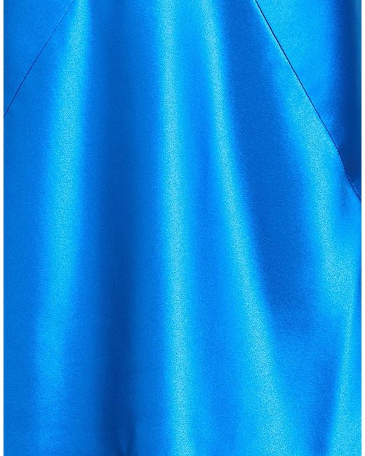 Max Mara Blue Deep V Neck Strap