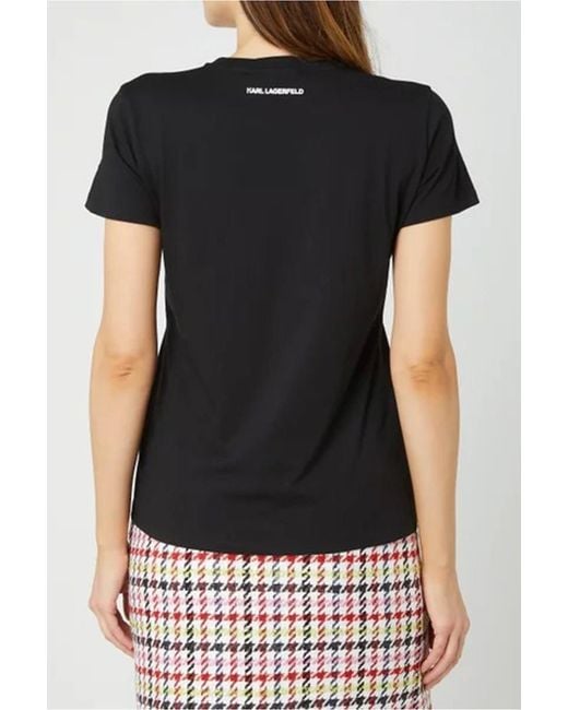 Karl Lagerfeld Black Printed T-Shirt