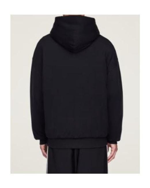 Y-3 Black Padded Hoodie for men