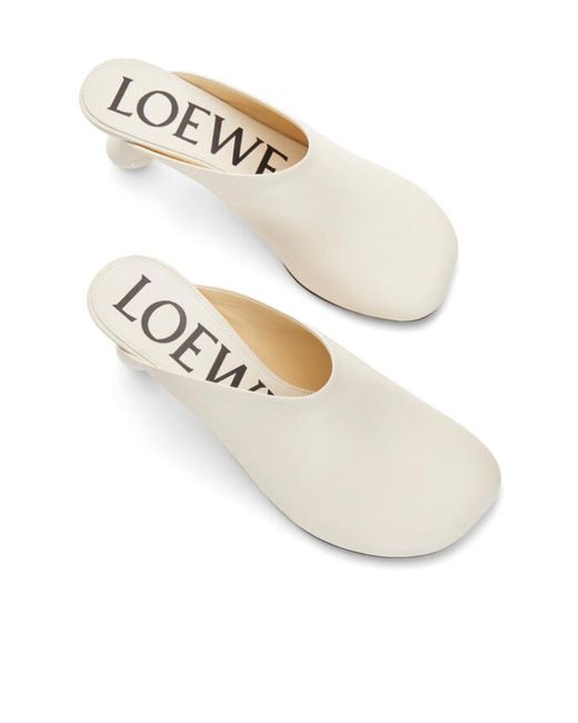 Loewe White Toy Slip-On Mules