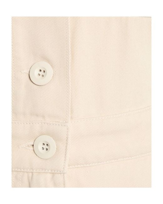 Weekend by Maxmara Natural Solid Color Long-Sleeve Jumpsuit