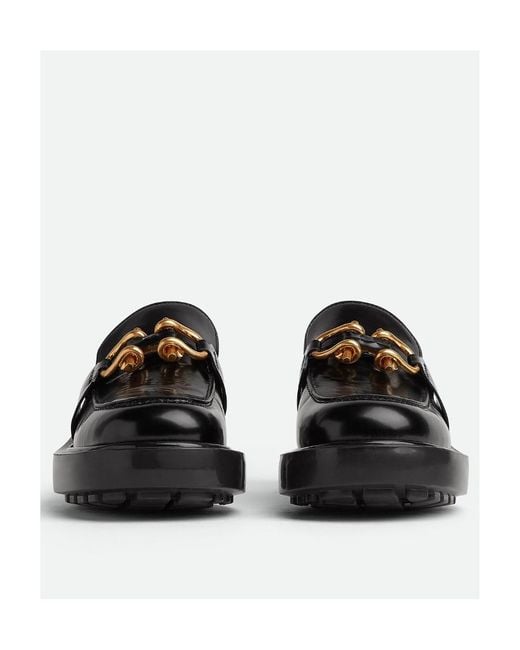 Bottega Veneta Black Monsieur Loafers for men