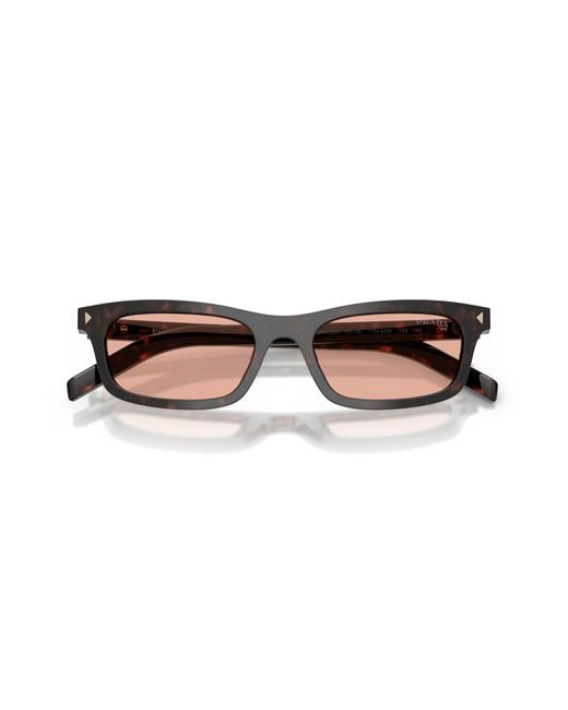 Prada Pink Eyewear Rectangle Frame Sunglasses