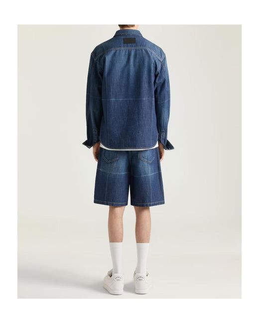 Givenchy Blue Long-Sleeved Denim Shirt for men