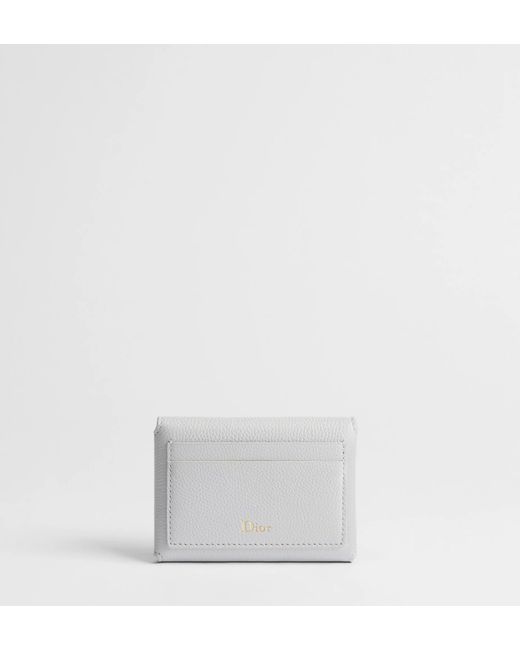 Dior White Flip Card Holder