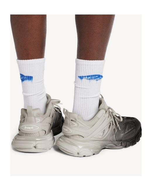 Balenciaga Gray Track Gradient Sneakers for men