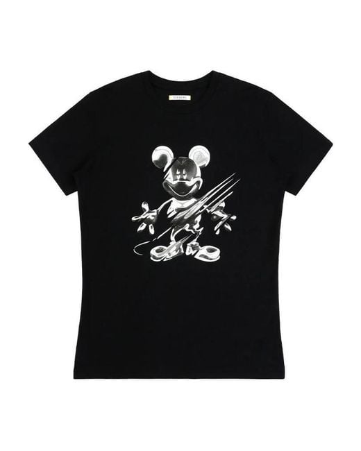 Iceberg Black T-Shirt With Round Neck And Short Sleeves Logo for men
