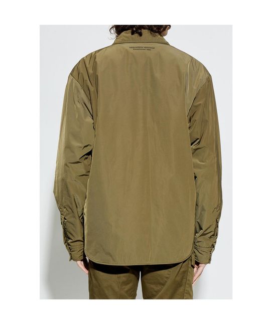 DSquared² Green Quilted Utility Jacket for men