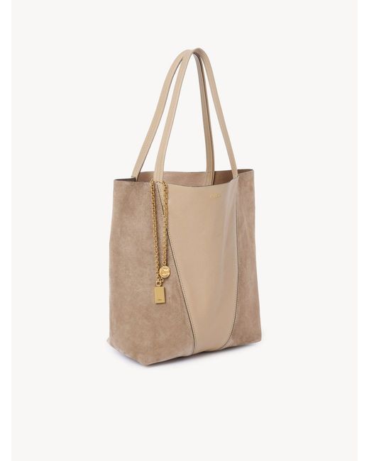 Chloé Natural Chloé Spin Tote Bag