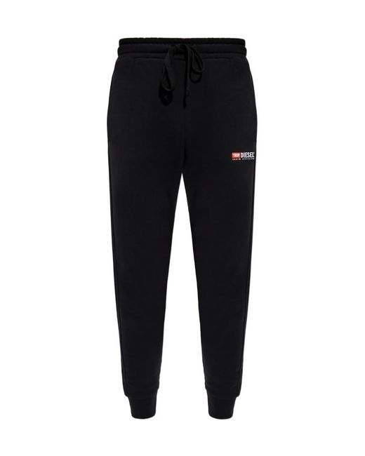 DIESEL Black P-Tary-Div Drawstring Sweatpants for men